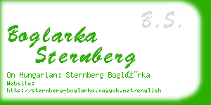 boglarka sternberg business card